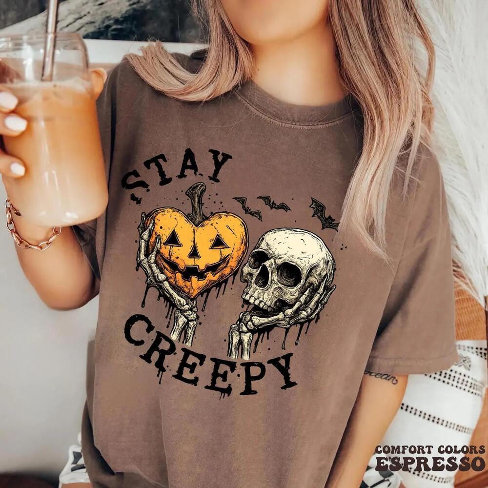 Creepy Shirt,  Halloween Shirt, Cute Skeleton Hands Tee